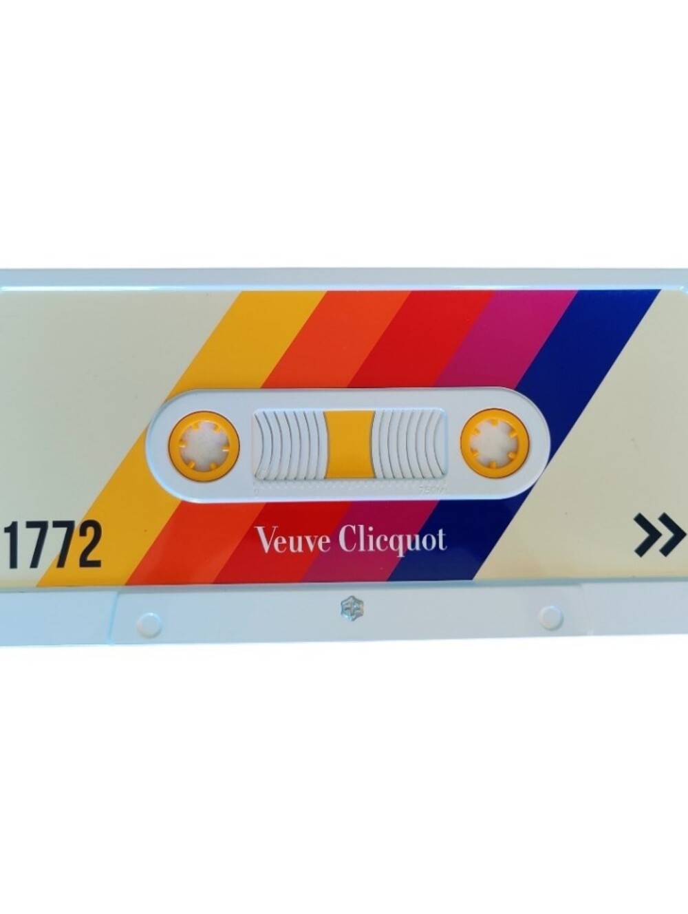 Veuve Clicquot Yellow Retro Cassette Collectible Tin